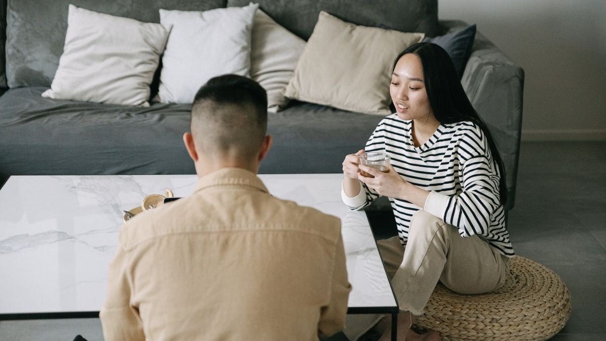 Couple at home