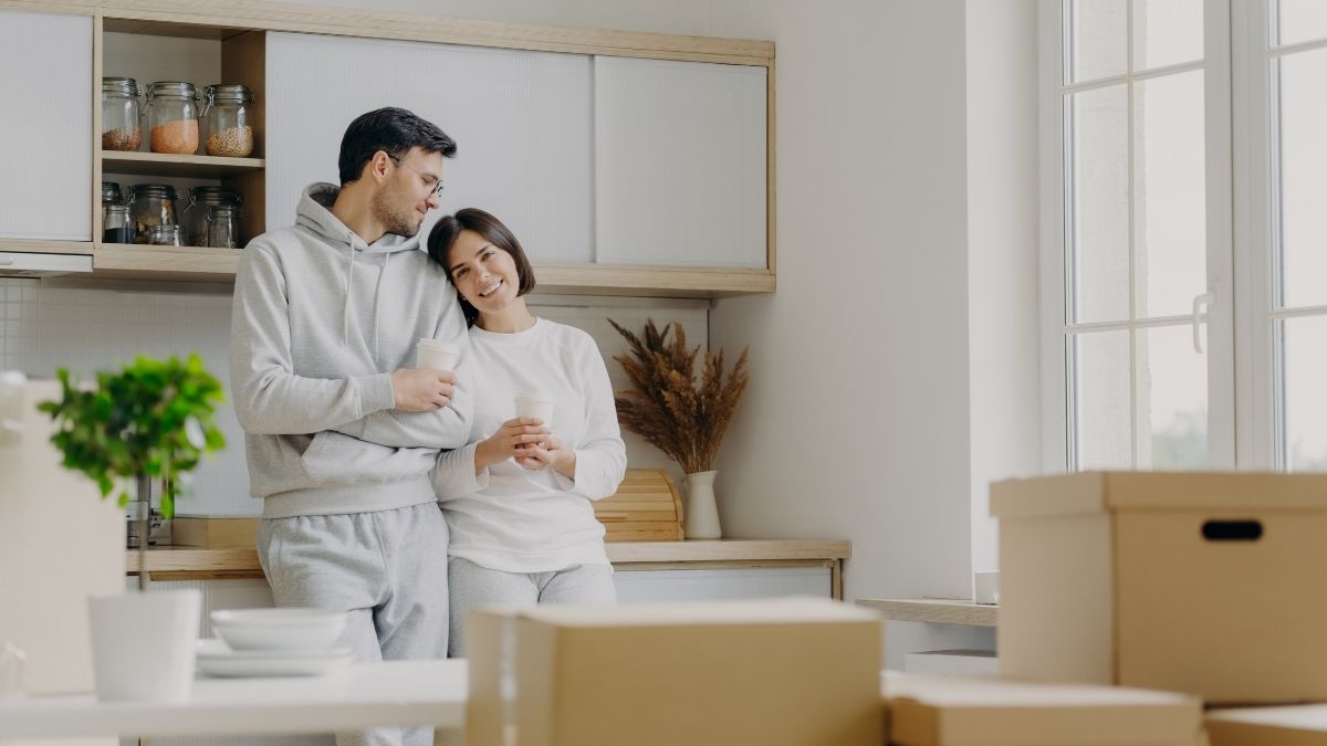 Couple at home